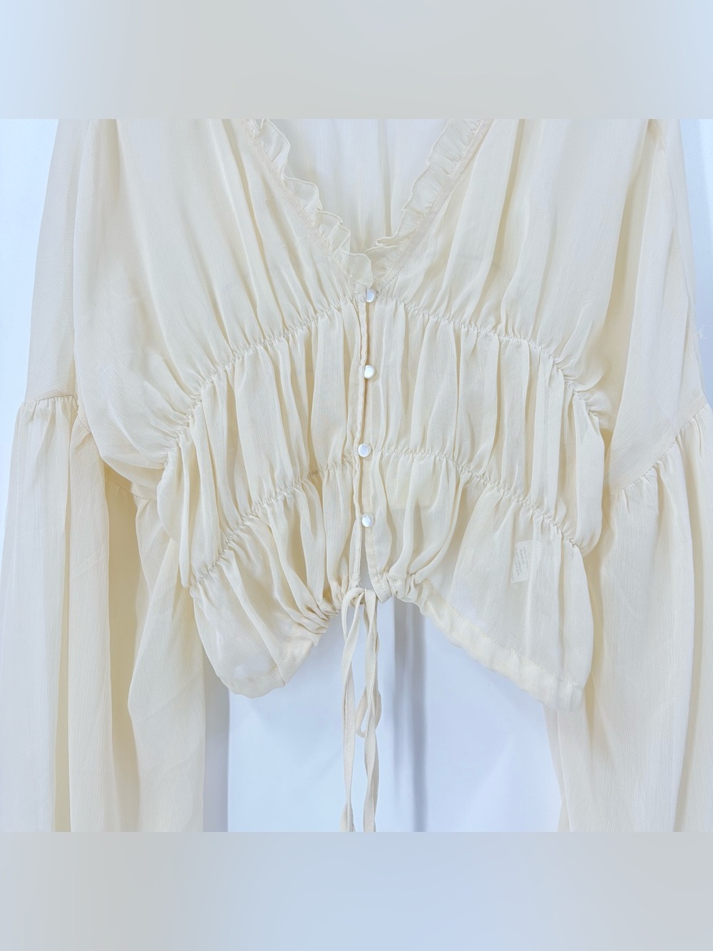SNDYS Cream Bali Top - Picture 8 of 14
